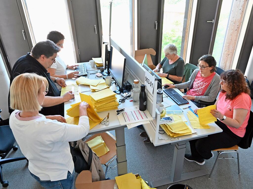 Im Rathaus im Sthlinger wird am Montag und Dienstag ausgezhlt.