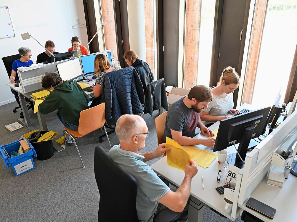 Im Rathaus im Sthlinger wird am Montag und Dienstag ausgezhlt.