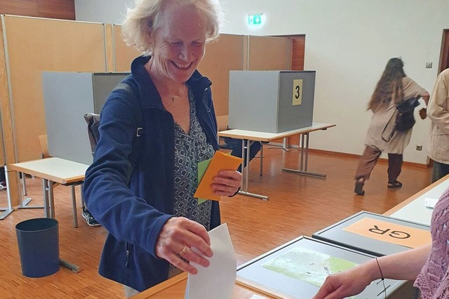 Nicht nur den Gemeinderatswahl, sonder...onntag in Merzhausen auf dem Programm.  | Foto: Sebastian Krger