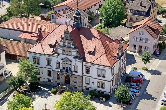 Im Schnauer Rathaus wurde eifrig ber...migung fr ein Werbeplakat diskutiert.  | Foto: Sarah Trinler