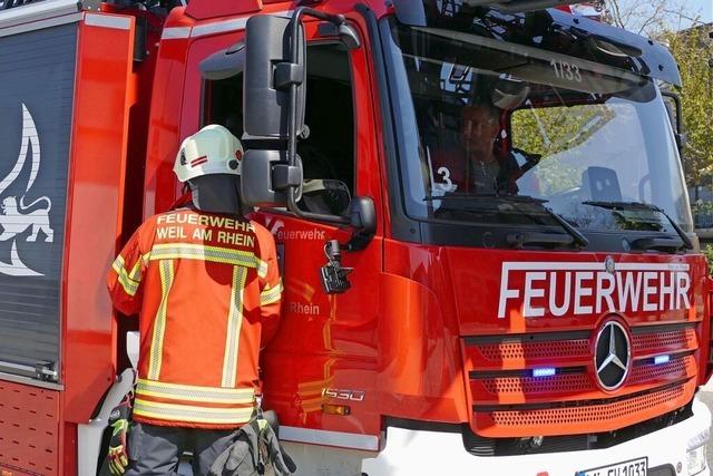 Zweimal brennen Holzpaletten in Weil am Rhein – die Brandursache ist unklar
