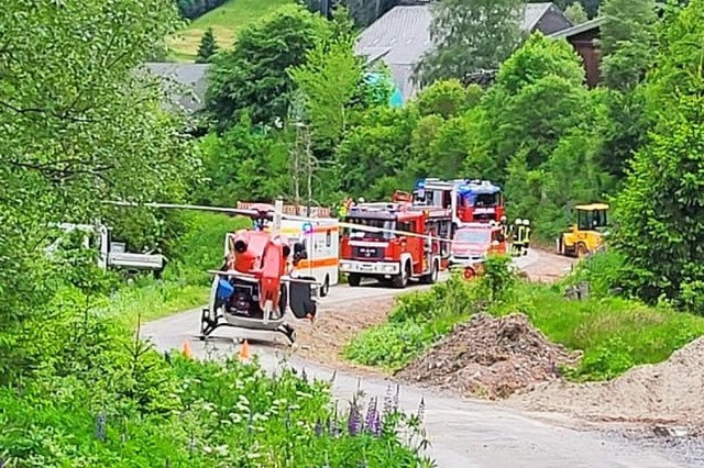 Die Unfallstelle am Rotenhof in Schluchsee-Fischbach  | Foto: Frank Boegel