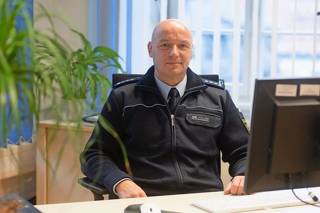 Frank Sthr leitet das Polizeirevier in Waldkirch.  | Foto: Patrik Mller