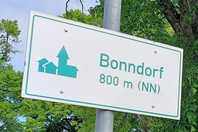 Zwei Ortsschilder in Bonndorf zeigen falsche Hhenangabe – 14 Jahre bemerkt es niemand