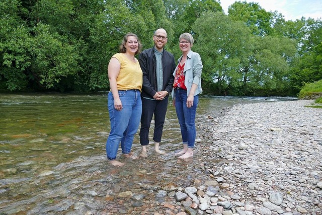 Sarah Klause, Leon Hanser und Lisa Ker...fest an und in der Elz am 6. Juli ein.  | Foto: Sylvia Sredniawa