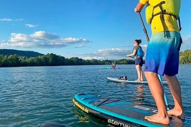 Yellow SUP in Lrrach