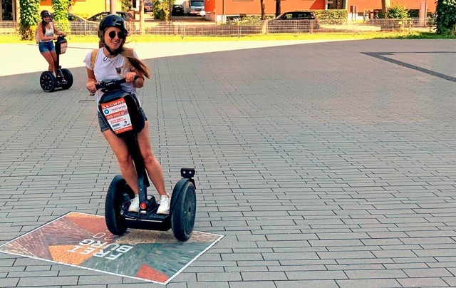 Beschwingt unterwegs, auf dem Segway mit &#8222;reell event&#8220;.  | Foto: Marcus Reichenbach