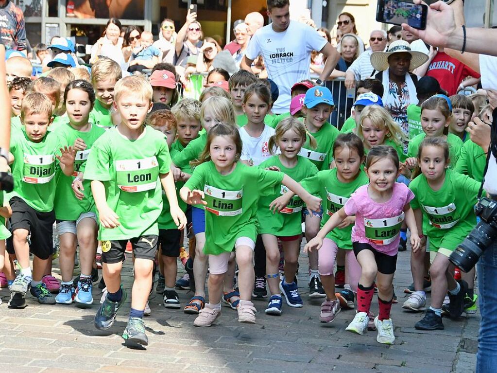 Impressionen vom ersten Stadtlauf speziell fr Kinder in Lrrach