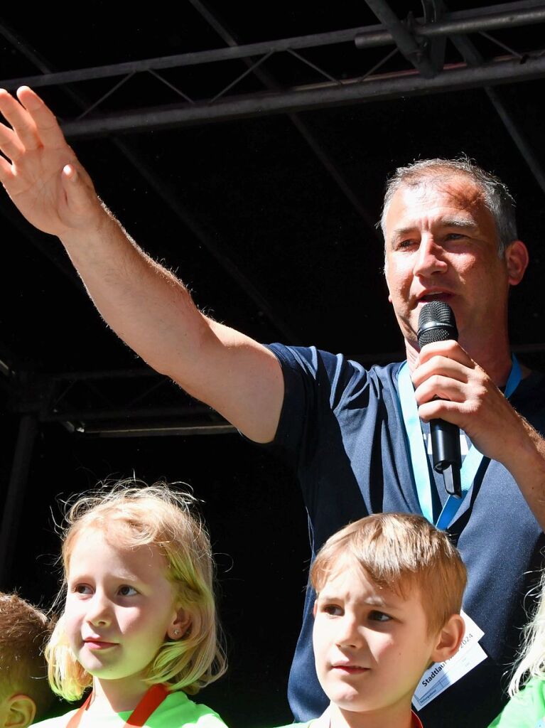 Impressionen vom ersten Stadtlauf speziell fr Kinder in Lrrach