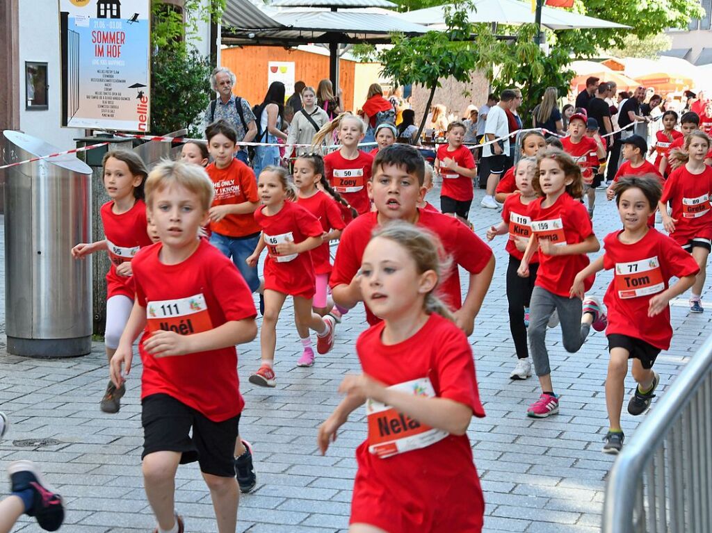 Impressionen vom ersten Stadtlauf speziell fr Kinder in Lrrach