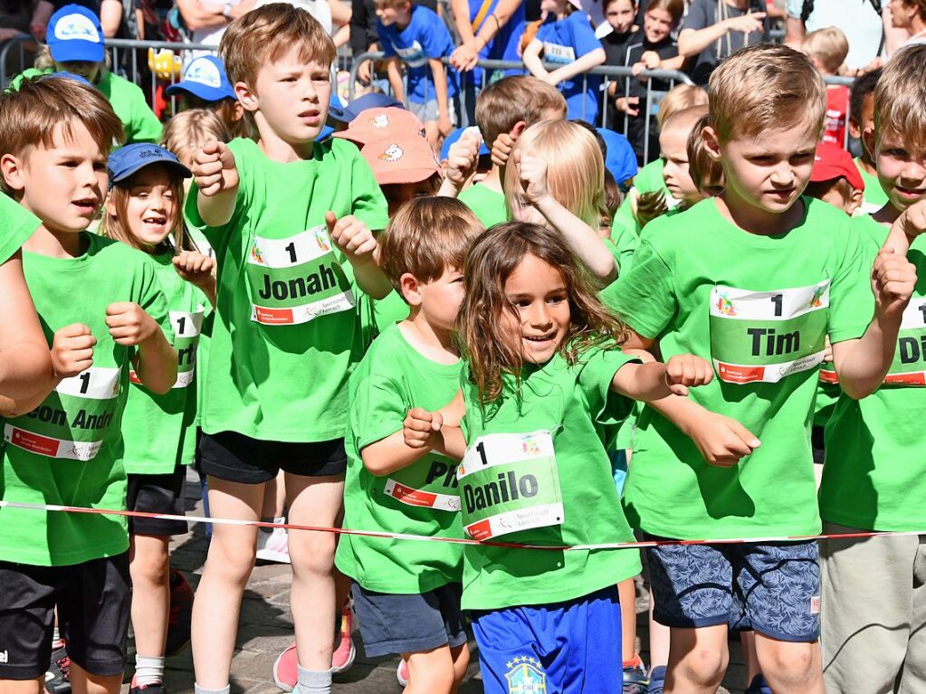 Impressionen vom ersten Stadtlauf speziell fr Kinder in Lrrach