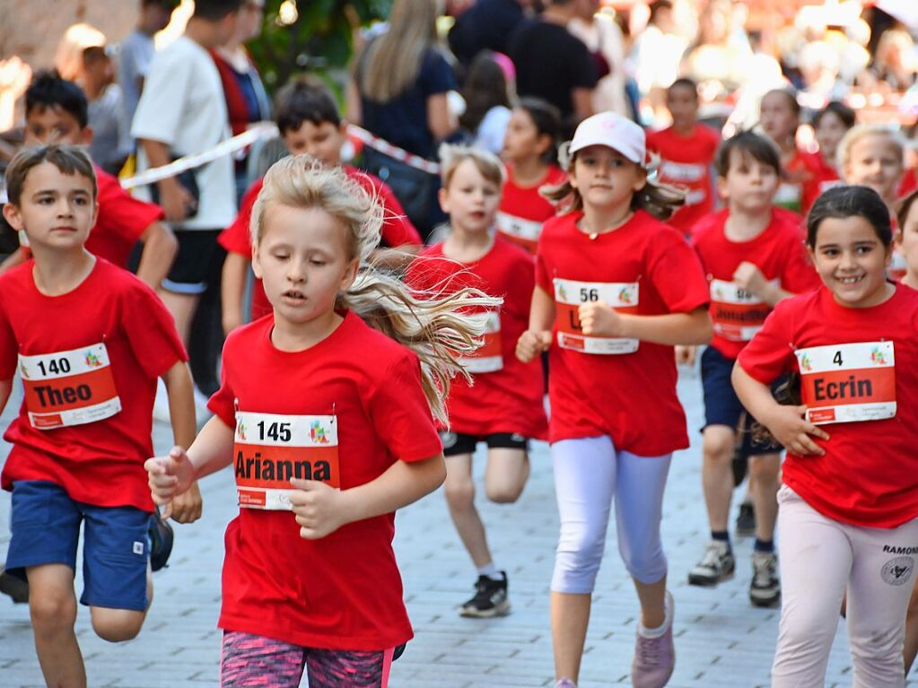 Impressionen vom ersten Stadtlauf speziell fr Kinder in Lrrach