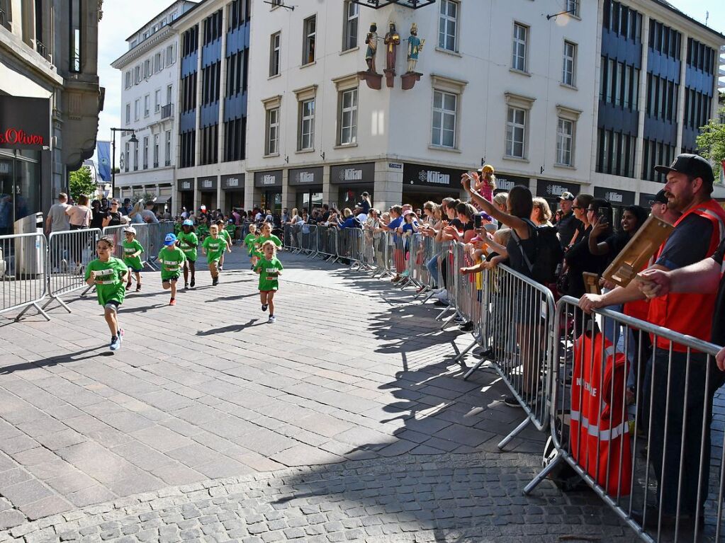 Impressionen vom ersten Stadtlauf speziell fr Kinder in Lrrach