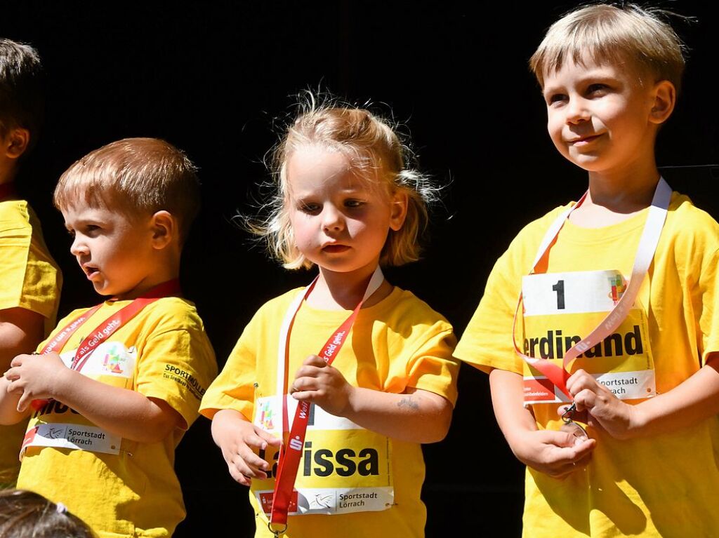 Impressionen vom ersten Stadtlauf speziell fr Kinder in Lrrach