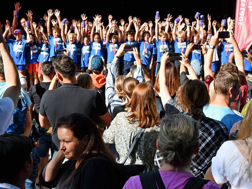 Impressionen vom ersten Stadtlauf speziell fr Kinder in Lrrach