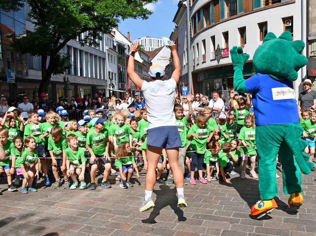 Impressionen vom ersten Stadtlauf speziell fr Kinder in Lrrach