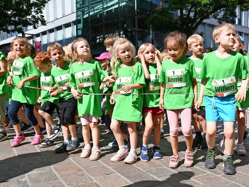 Impressionen vom ersten Stadtlauf speziell fr Kinder in Lrrach