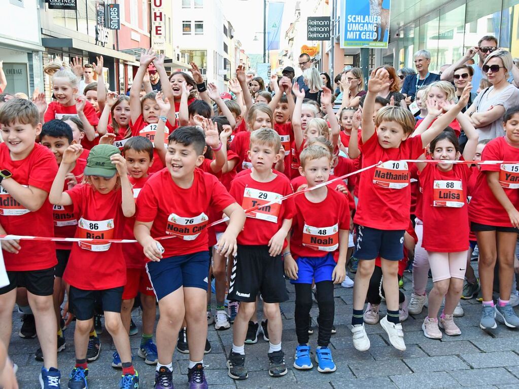 Impressionen vom ersten Stadtlauf speziell fr Kinder in Lrrach