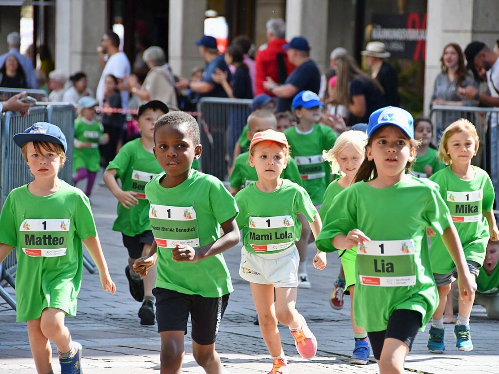 Impressionen vom ersten Stadtlauf speziell fr Kinder in Lrrach