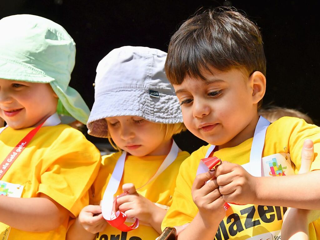 Impressionen vom ersten Stadtlauf speziell fr Kinder in Lrrach