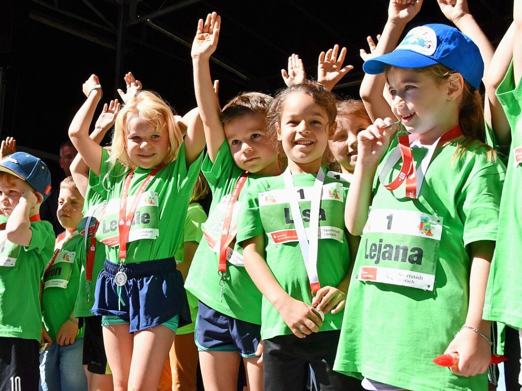 Impressionen vom ersten Stadtlauf speziell fr Kinder in Lrrach