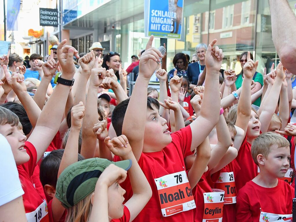 Impressionen vom ersten Stadtlauf speziell fr Kinder in Lrrach