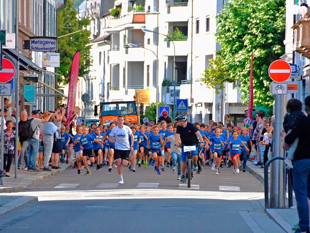 Impressionen vom ersten Stadtlauf speziell fr Kinder in Lrrach