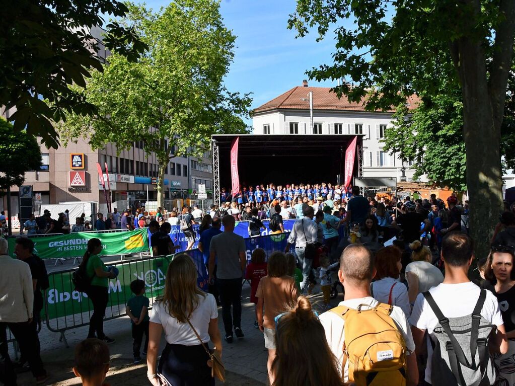 Impressionen vom ersten Stadtlauf speziell fr Kinder in Lrrach