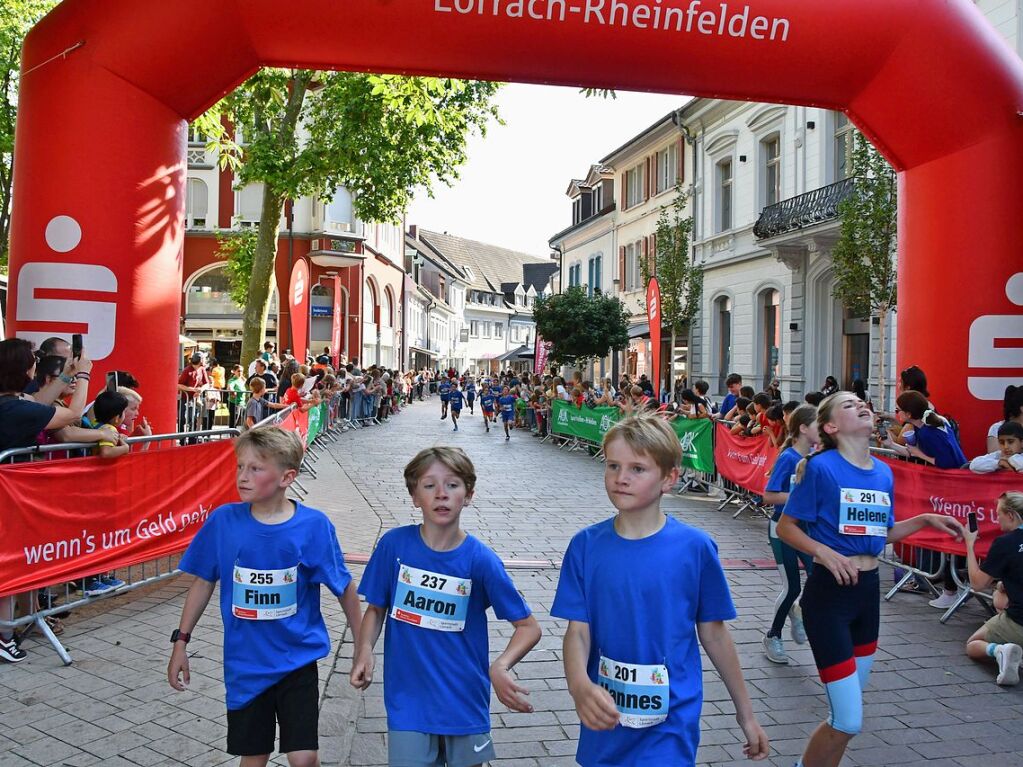 Impressionen vom ersten Stadtlauf speziell fr Kinder in Lrrach