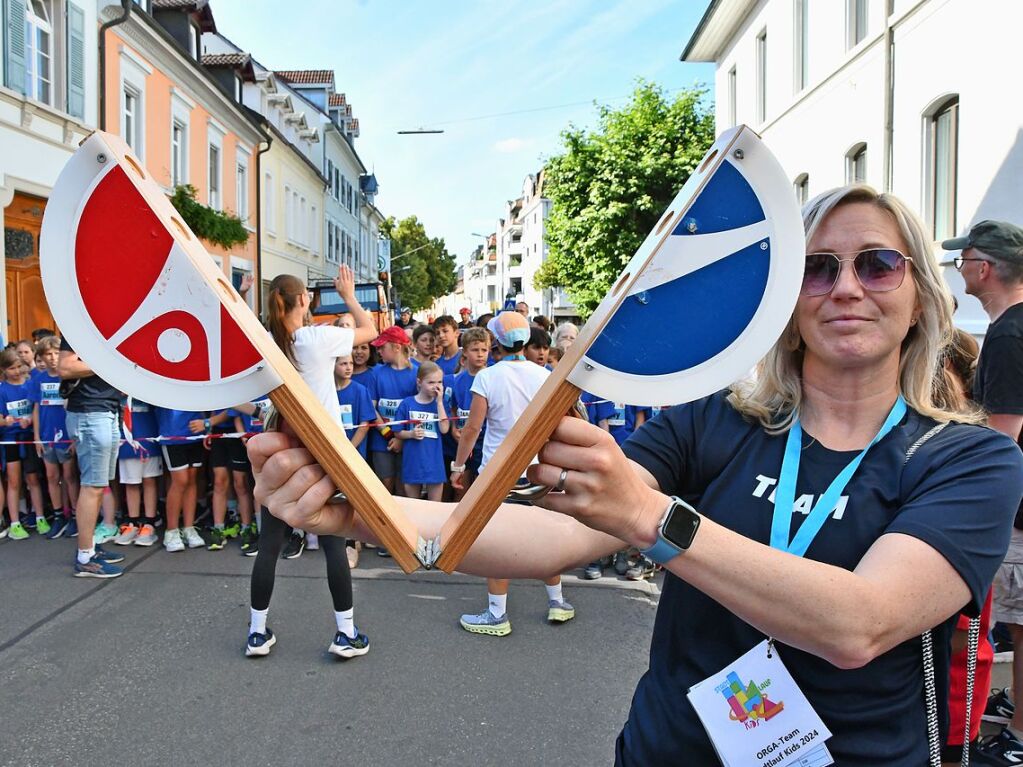 Impressionen vom ersten Stadtlauf speziell fr Kinder in Lrrach