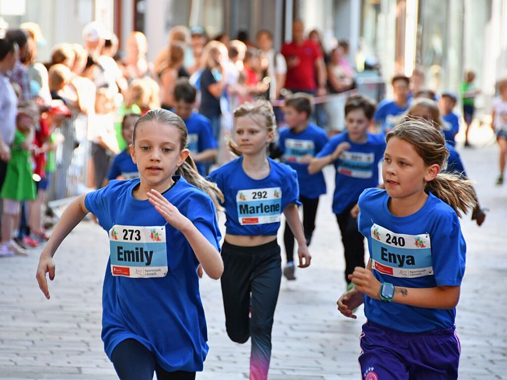 Impressionen vom ersten Stadtlauf speziell fr Kinder in Lrrach