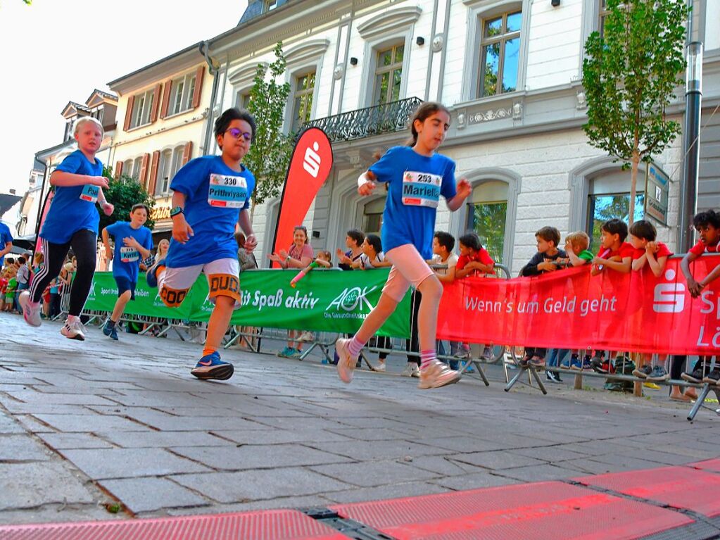 Impressionen vom ersten Stadtlauf speziell fr Kinder in Lrrach