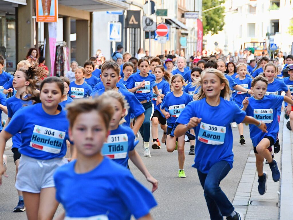 Impressionen vom ersten Stadtlauf speziell fr Kinder in Lrrach