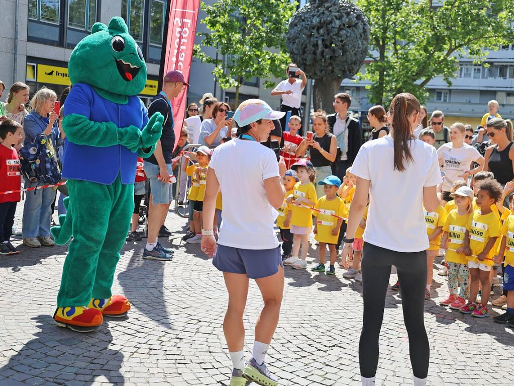 Impressionen vom ersten Stadtlauf speziell fr Kinder in Lrrach