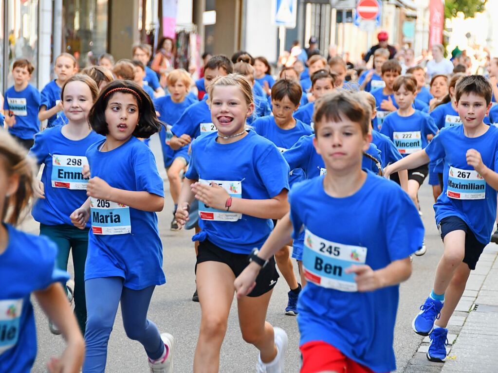 Impressionen vom ersten Stadtlauf speziell fr Kinder in Lrrach