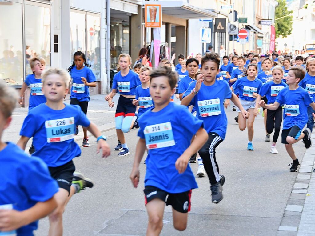 Impressionen vom ersten Stadtlauf speziell fr Kinder in Lrrach