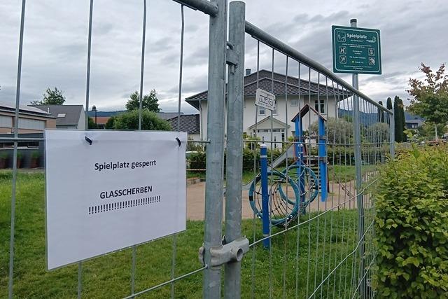 Kinderspielplatz in Friesenheim ist mit Glassplittern berst
