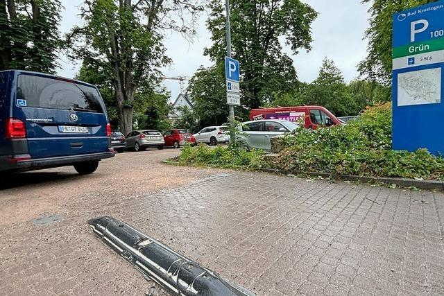 Parkleitsystem in Bad Krozingen soll bis Jahresende endlich in Betrieb sein
