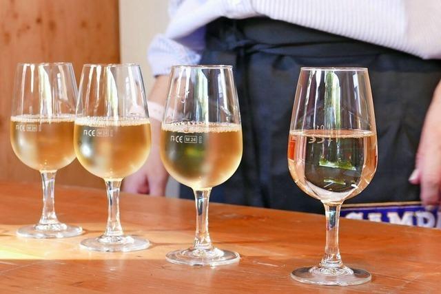 Beim Lrracher Weindorf sind Ros und Sauvignon Blanc beliebte Tropfen