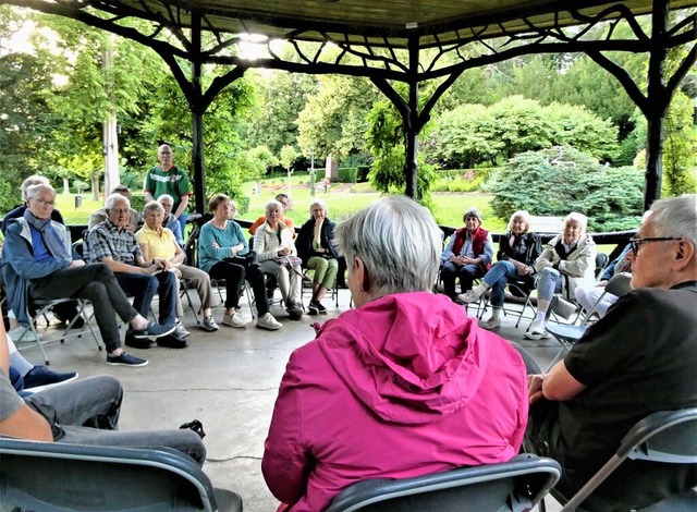 Gesprche, die den Horizont erweitern ...elt von  Frank Goos und Johanna Arndt.  | Foto: Sylvia Jahn