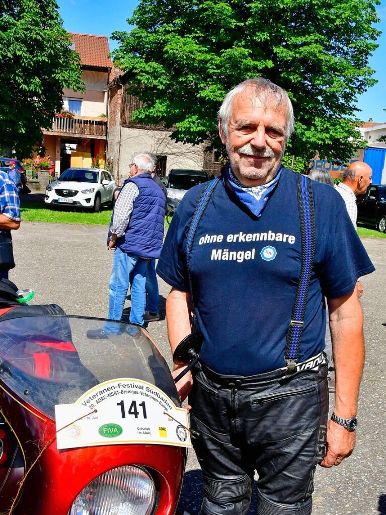 Am Samstag fuhren die Oldtimer ber Freiamt nach Riegel und zurck. Insgesamt waren sie rund 80 Kilometer unterwegs.