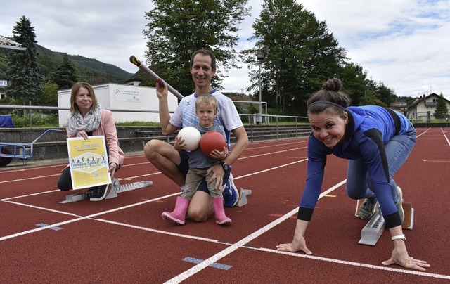 Vorfreude auf den Familiensporttag im ...Joel Dede sowie Jessica Fetscher-Dede.  | Foto: Hrvoje Miloslavic