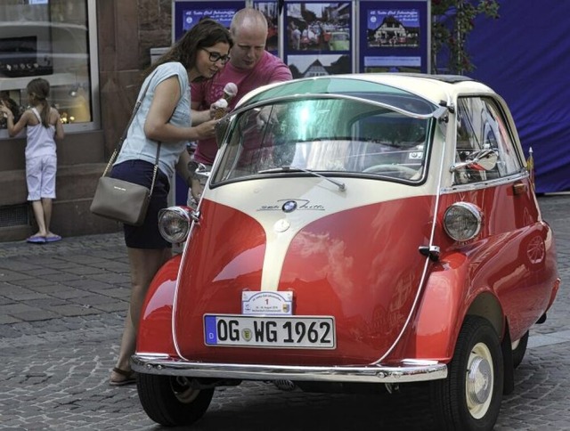 Auch Oldtimer wie diese Isetta werden bei der LAA gezeigt.  | Foto: Endrik Baublies