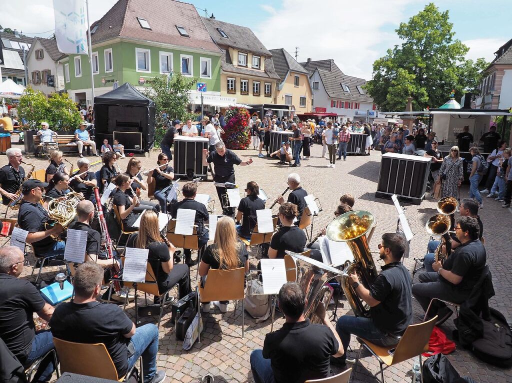 Platzkonzert des Musikvereins Bleichheim am Sonntag auf dem Rathausplatz