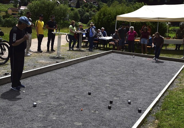 Schlechtnaus neuer Boule-Platz ist mit einem Turnier erffnet worden.   | Foto: Ulrike Jger