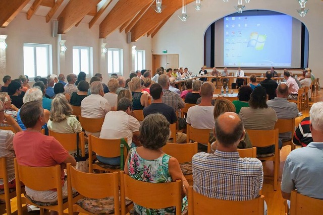 Volle Zuhrerrnge im Endinger Brgerh...nde Sitzung des Gemeinderats Endingen.  | Foto: Martin Wendel