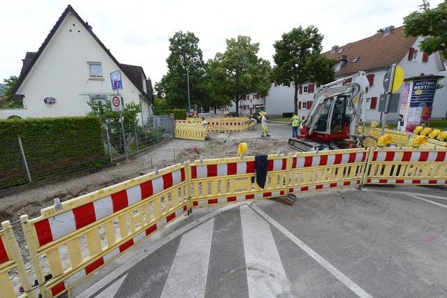 Eine Einmndung in Freiburg-St. Georgen wird barrierefrei umgebaut
