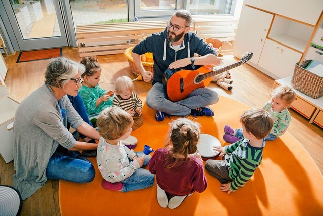 Die Mnner-Quote in Kindertagessttten ist im Kreis Lrrach leicht gestiegen.  | Foto: Mareen Fischinger