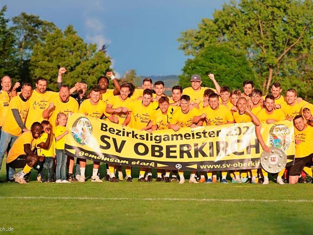 Eine groartige Saison spielte der SV Oberkirch in der Bezirksliga Ortenau. Die Meisterschaft und der direkte Aufstieg in die Landesliga waren die logische Konsequenz.