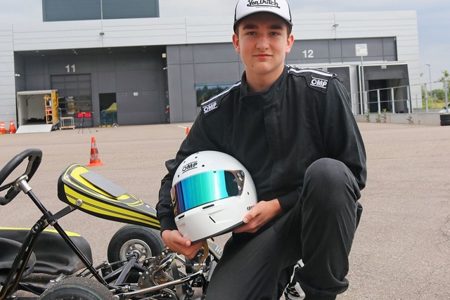 Finn-Lennox Preis mit Kart vor ein paar Tagen  beim Turnier in Gottenheim  | Foto: Lea Schnurrenberger